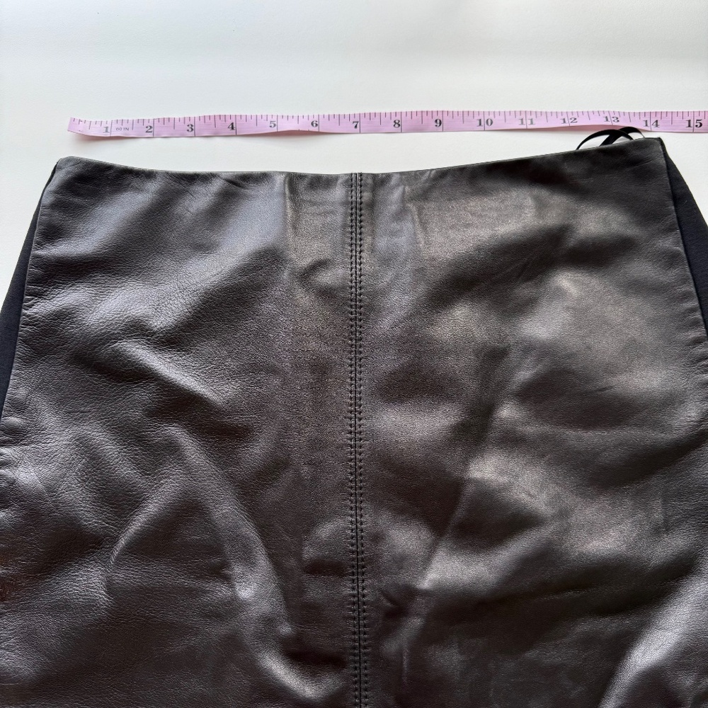 *Talbots Womens Petite True Lambskin Leather Front Panel Pencil Skirt 6P - Picture 6 of 14